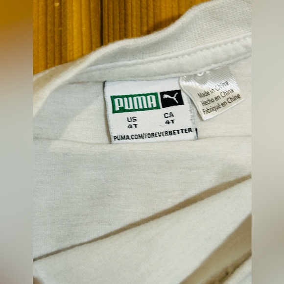 PUMA Kids Boy 3Pc Set Brand Logo Shirts And Pants, Blue/Grey Size 4T Kids - Picture 13 of 13